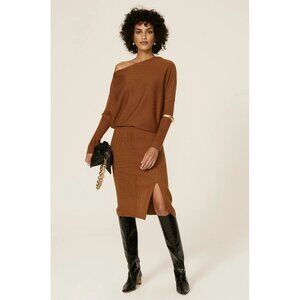 VICTOR ALFARO Women's Asymmetrical Sweater Dress Size M